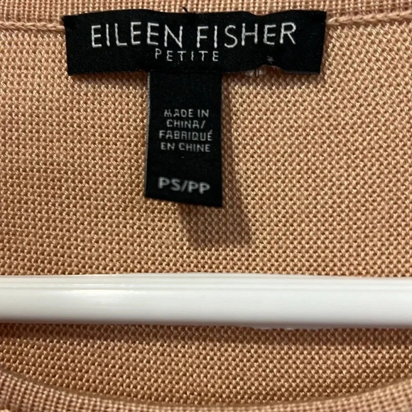 Eileen Fisher blush light weight sweater size small petite - Picture 6 of 7